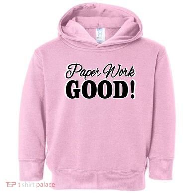 Charleston White Paper Work Good Toddler Hoodie