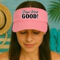 Charleston White Paper Work Good Visor thumb 2