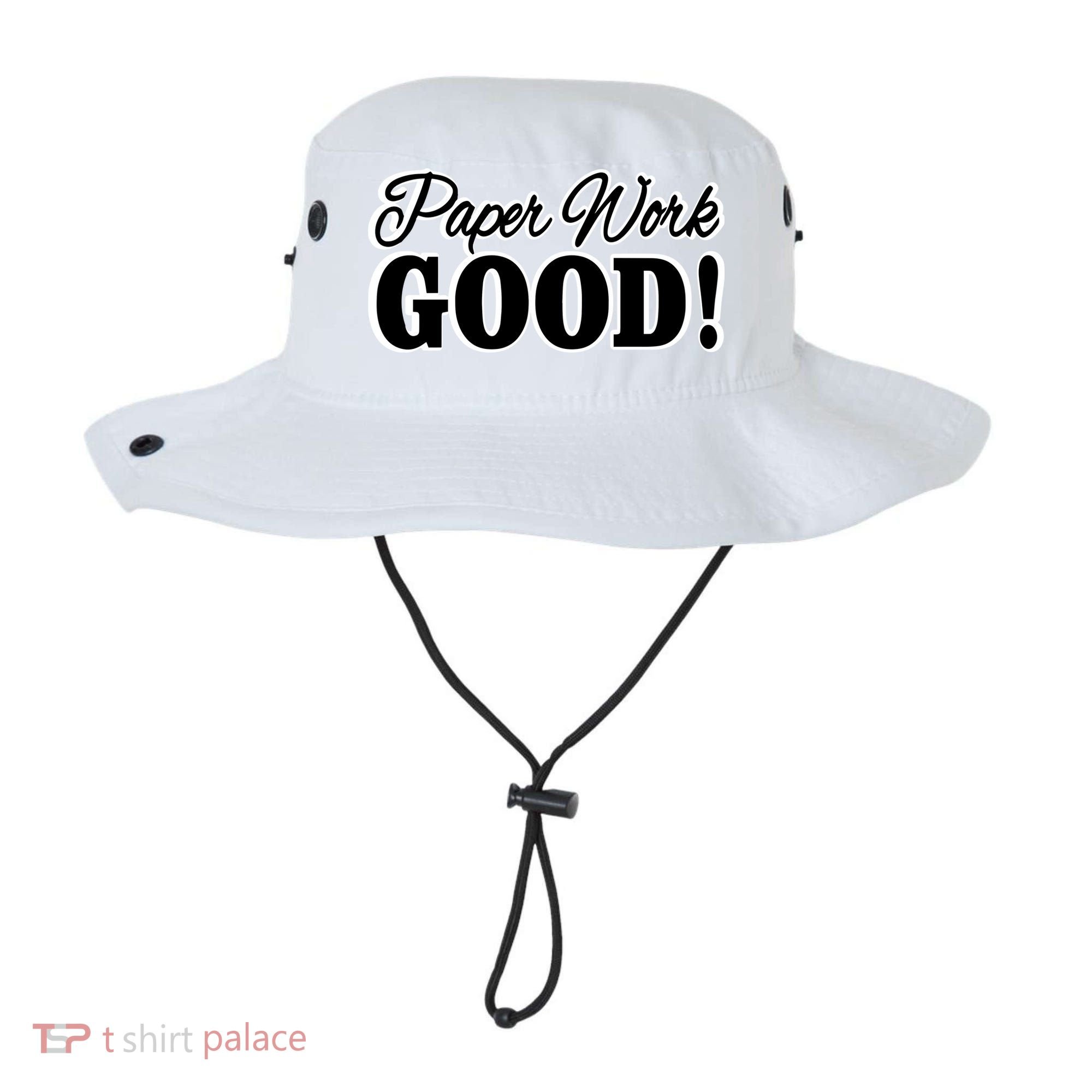 Charleston White Paper Work Good Bucket Hat
