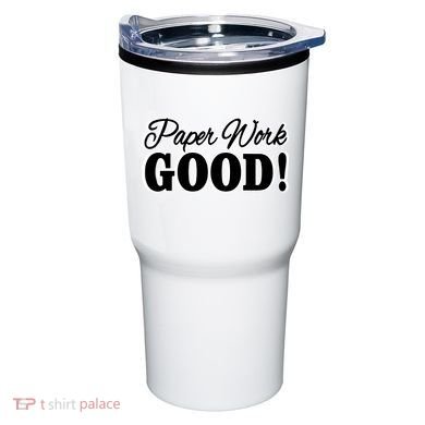 Charleston White Paper Work Good Tumbler