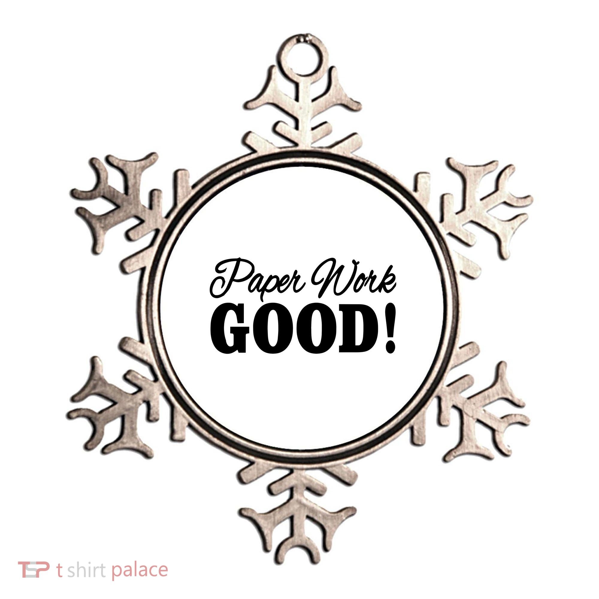Charleston White Paper Work Good Ornament