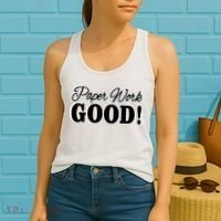 Charleston White Paper Work Good Women's Tank Top thumb 2