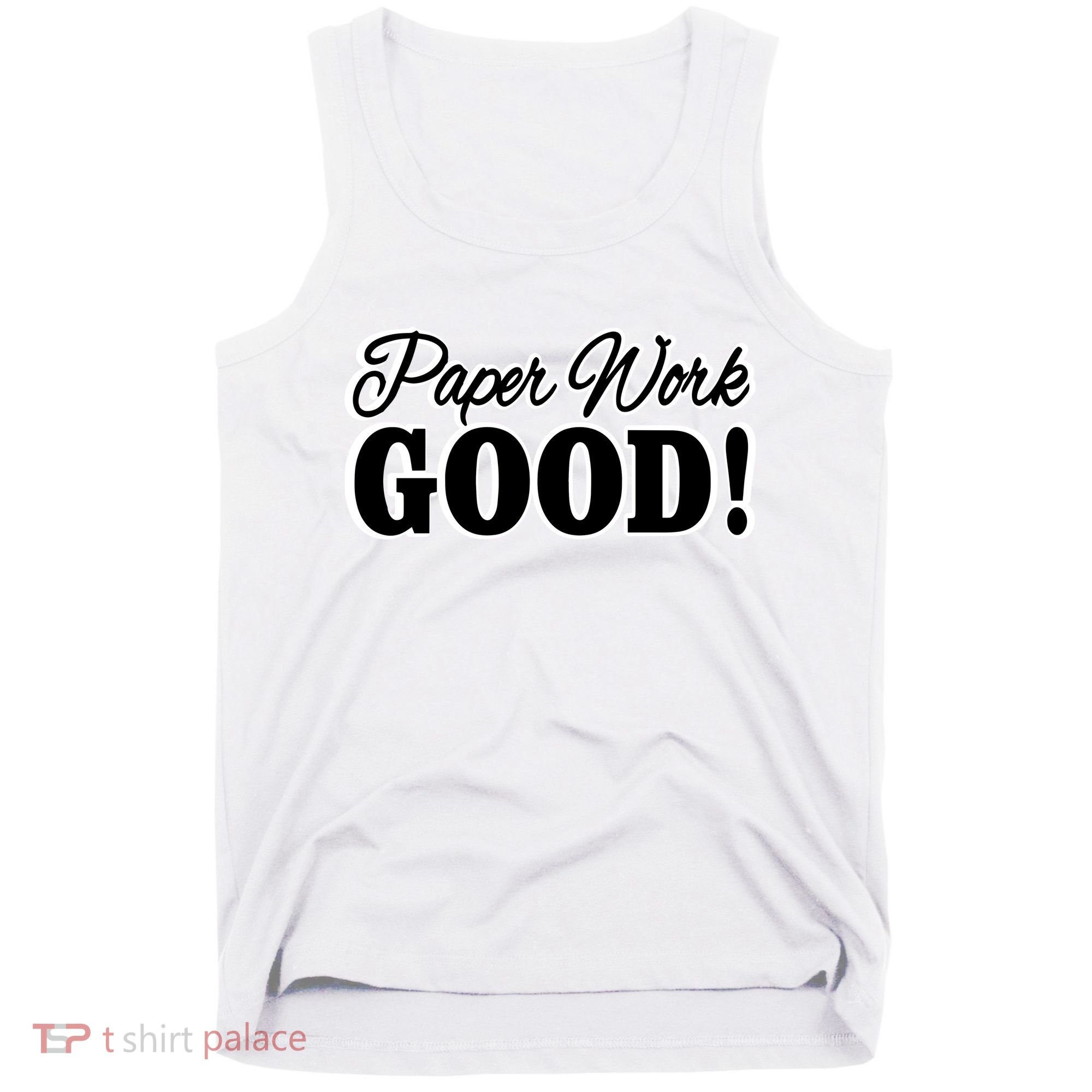 Charleston White Paper Work Good Tank Top