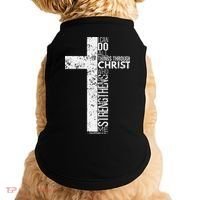 Cross With Philippians 413 Christian Doggie Tank thumb 0