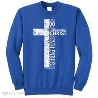 Cross With Philippians 413 Christian Sweatshirt thumb 0