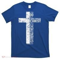 Cross With Philippians 413 Christian T-Shirt thumb 0