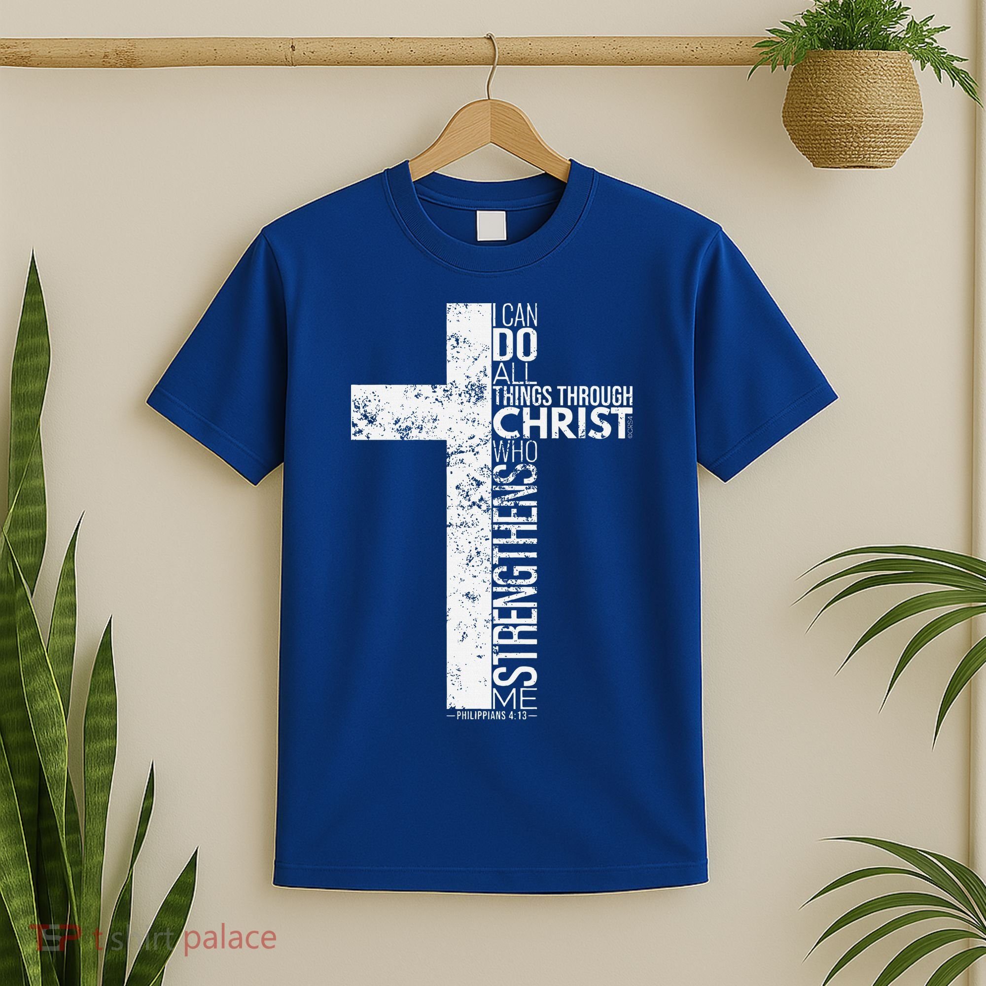 Cross With Philippians 413 Christian T-Shirt