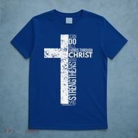 Cross With Philippians 413 Christian T-Shirt thumb 5