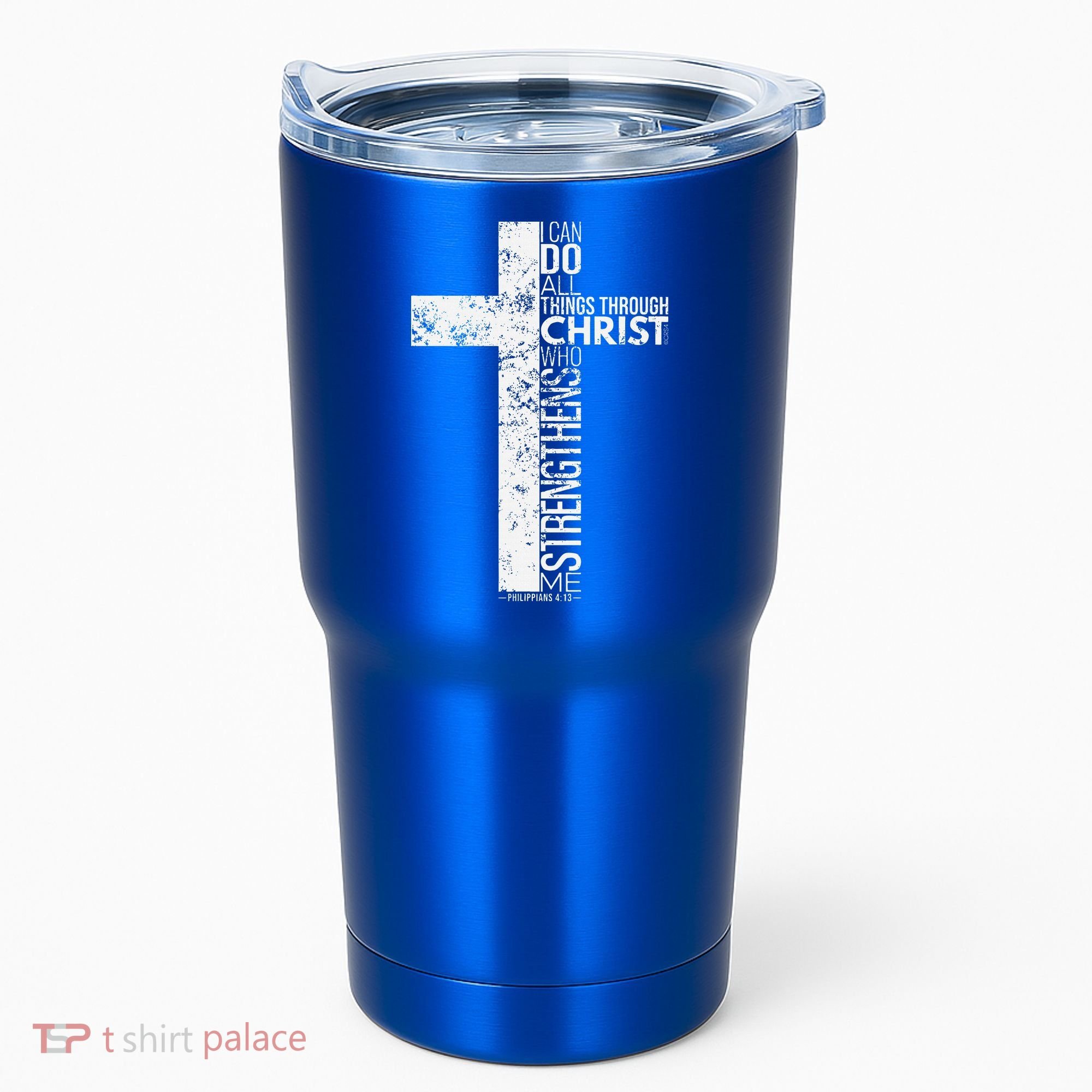Cross With Philippians 413 Christian Tumbler