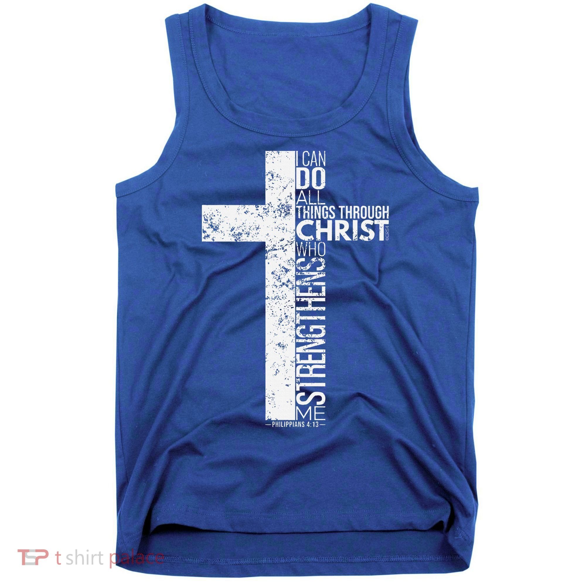 Cross With Philippians 413 Christian Tank Top