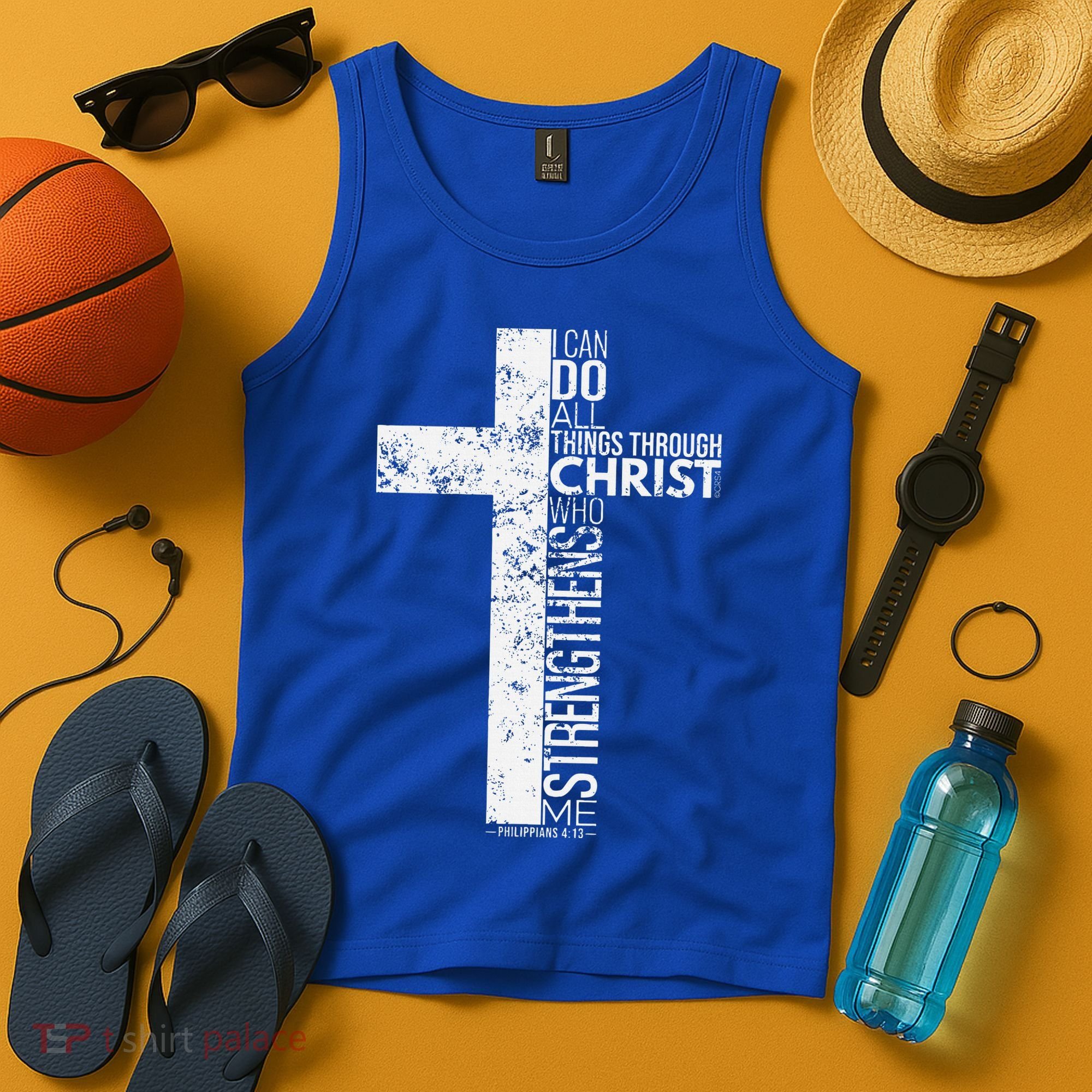Cross With Philippians 413 Christian Tank Top