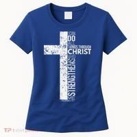 Cross With Philippians 413 Christian Women's T-Shirt thumb 0