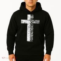 Cross With Philippians 413 Christian Hoodie thumb 2