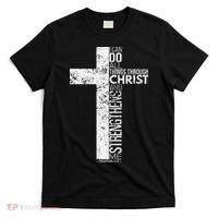 Cross With Philippians 413 Christian T-Shirt thumb 0