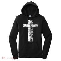 Cross With Philippians 413 Christian Women's Hoodie thumb 0