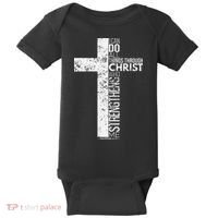 Cross With Philippians 413 Christian Baby Bodysuit thumb 0