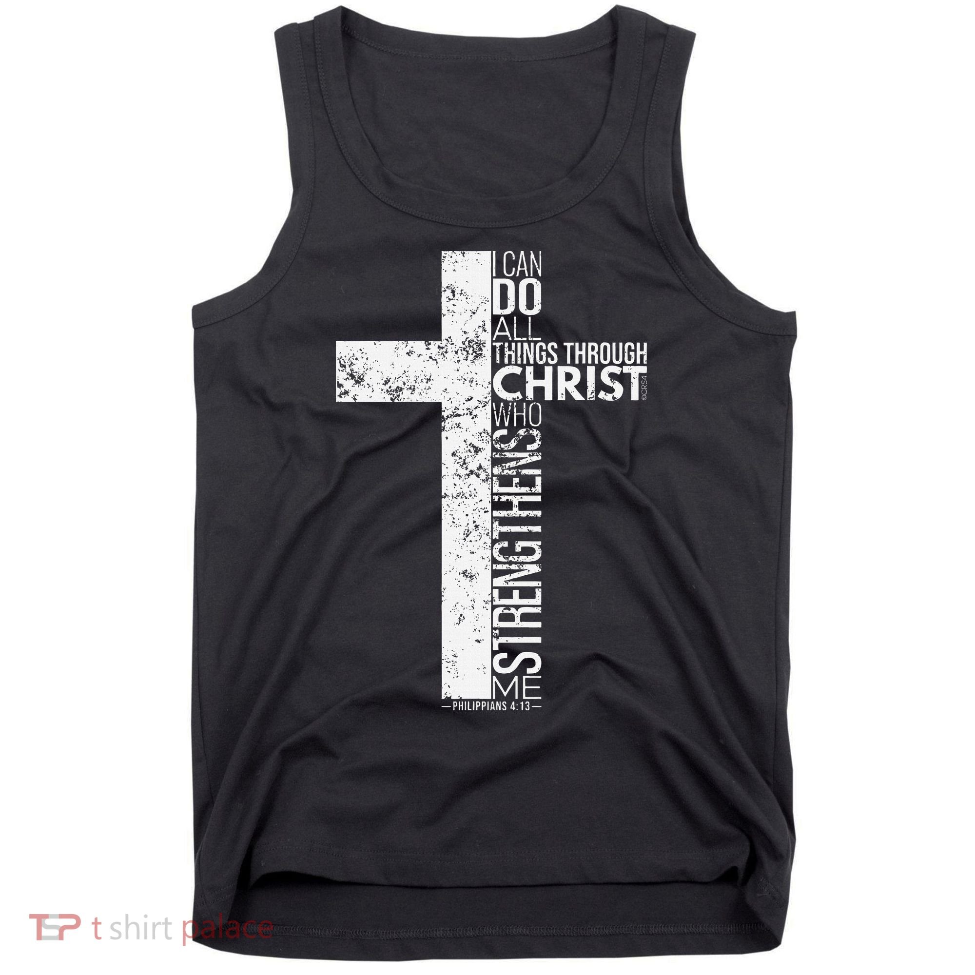 Cross With Philippians 413 Christian Tank Top