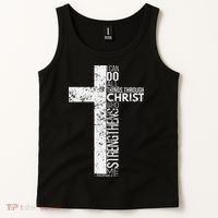 Cross With Philippians 413 Christian Tank Top thumb 2