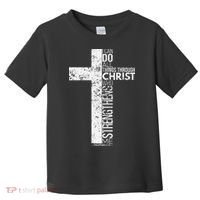 Cross With Philippians 413 Christian Toddler T-Shirt thumb 0
