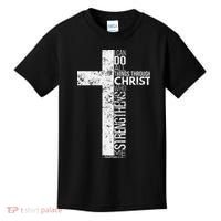 Cross With Philippians 413 Christian Kids T-Shirt thumb 0