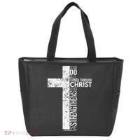 Cross With Philippians 413 Christian Tote Bag thumb 0