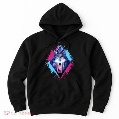 Colorful Wolf Painting Wolves Lover Hoodie