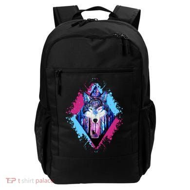 Colorful Wolf Painting Wolves Lover Backpack