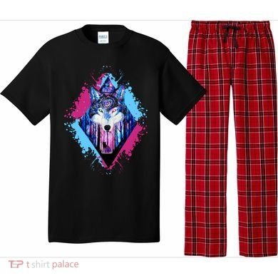 Colorful Wolf Painting Wolves Lover Pajama Set