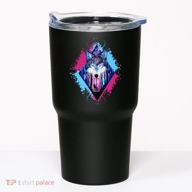 Colorful Wolf Painting Wolves Lover Tumbler