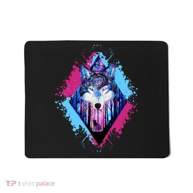 Colorful Wolf Painting Wolves Lover Mousepad