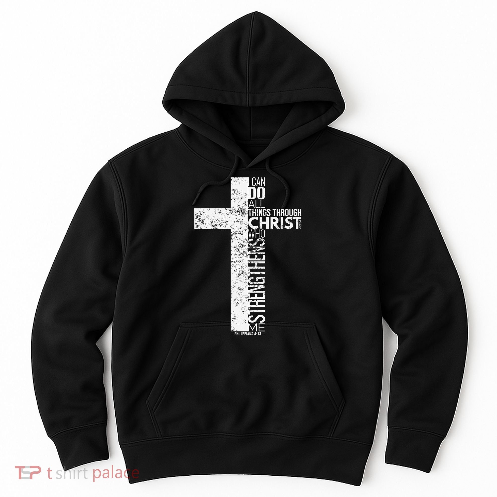 Cross With Philippians 413 Christian Hoodie