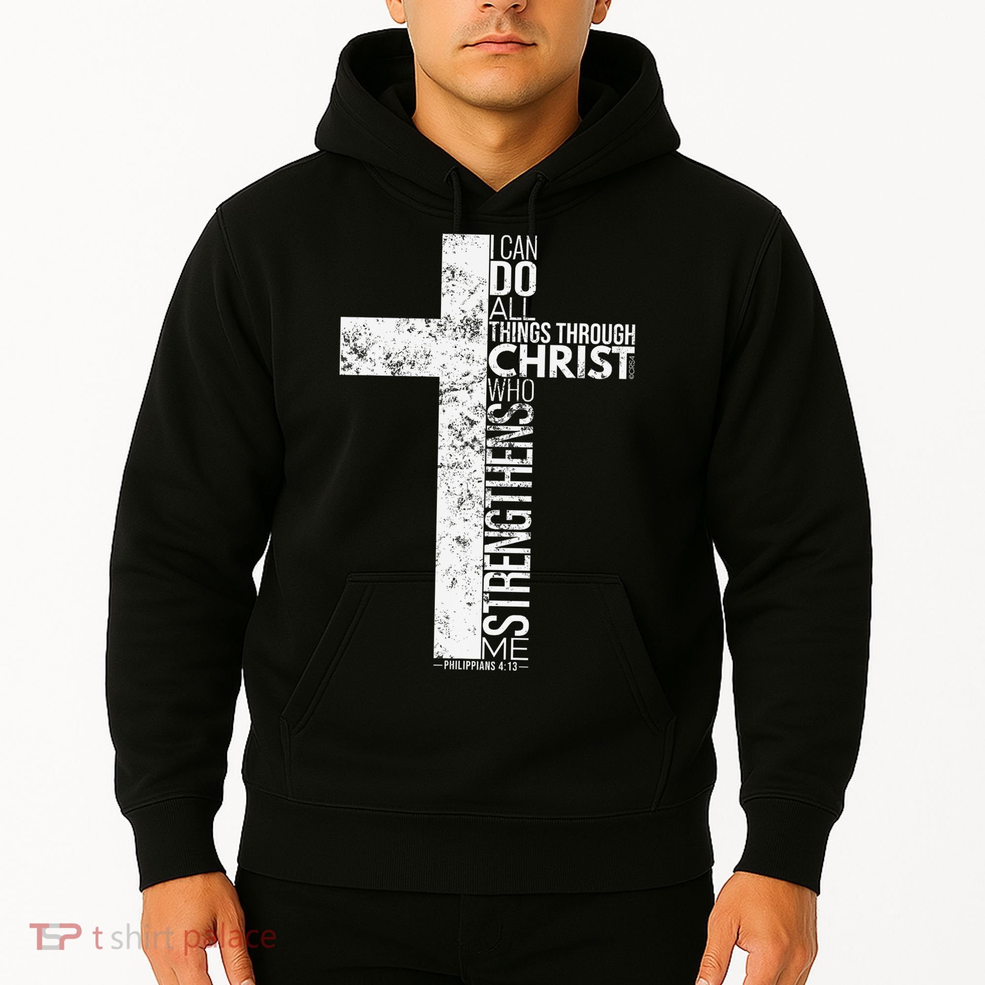 Cross With Philippians 413 Christian Hoodie