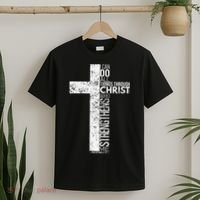 Cross With Philippians 413 Christian T-Shirt thumb 2