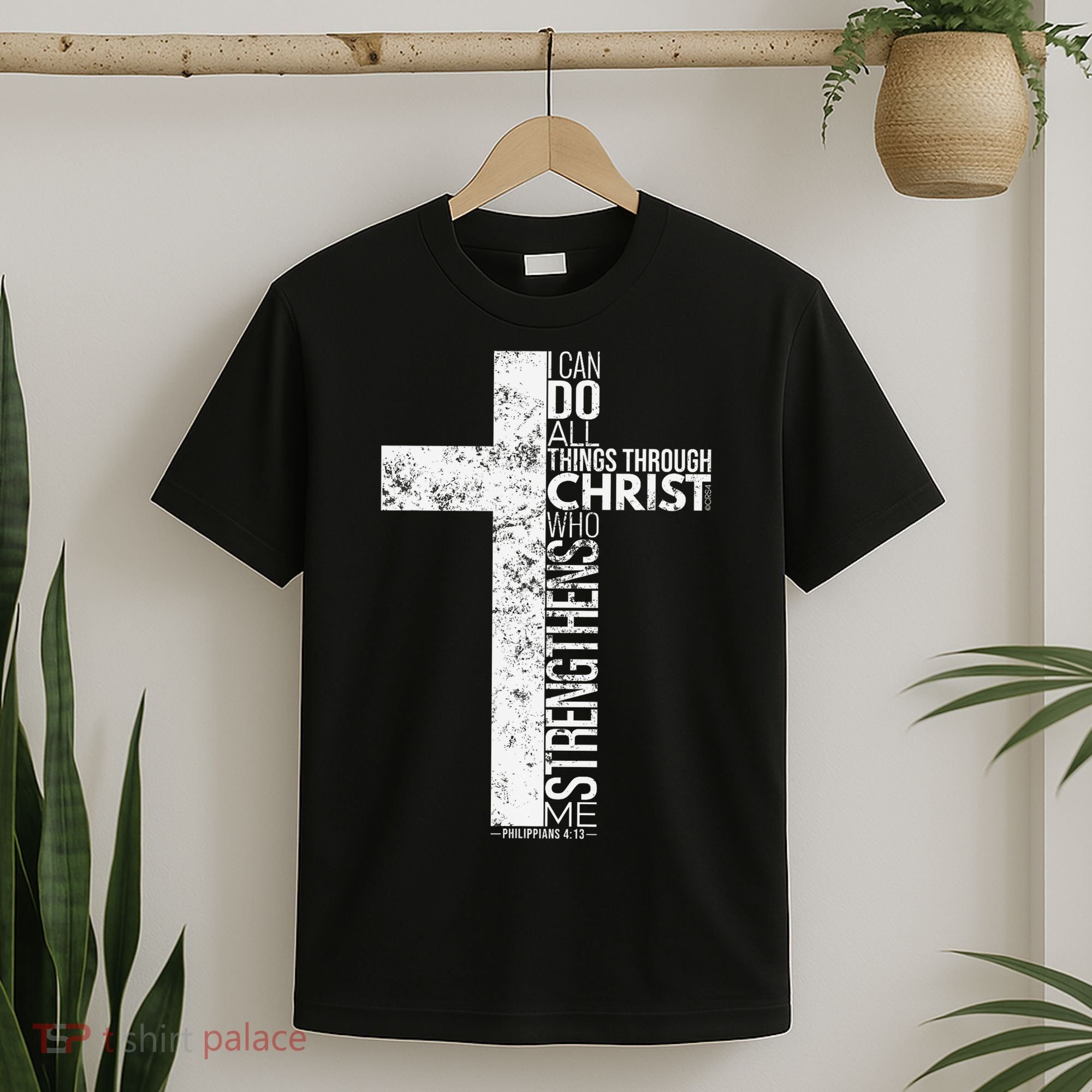 Cross With Philippians 413 Christian T-Shirt