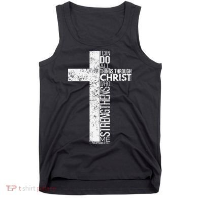 Cross With Philippians 413 Christian Tank Top
