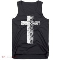 Cross With Philippians 413 Christian Tank Top thumb 0