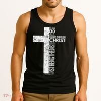 Cross With Philippians 413 Christian Tank Top thumb 3