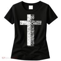 Cross With Philippians 413 Christian Women's T-Shirt thumb 0