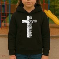 Cross With Philippians 413 Christian Kids Hoodie thumb 3