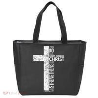 Cross With Philippians 413 Christian Tote Bag thumb 0