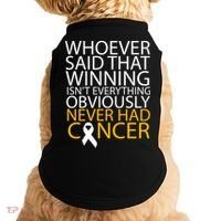 Cancer Winner Quote Doggie Tank thumb 0