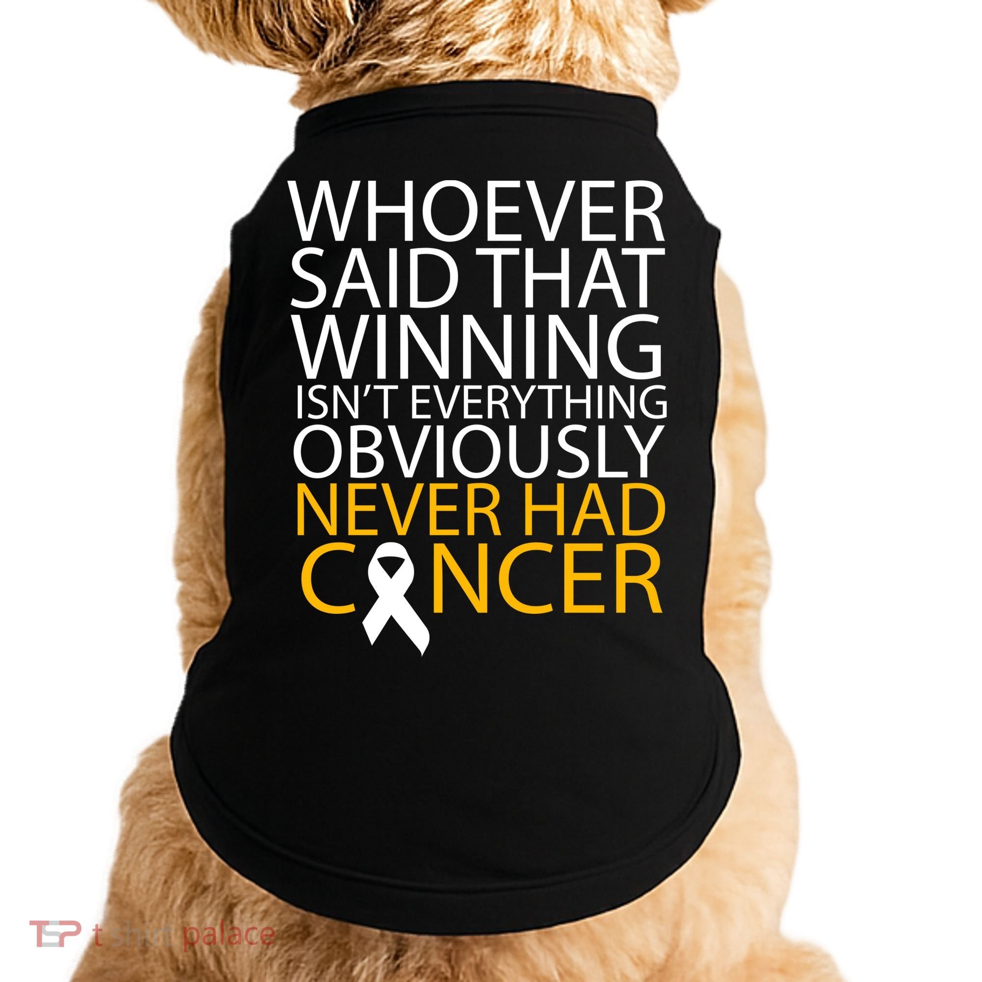 Cancer Winner Quote Doggie Tank