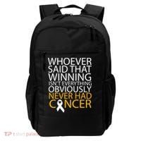Cancer Winner Quote Backpack thumb 0