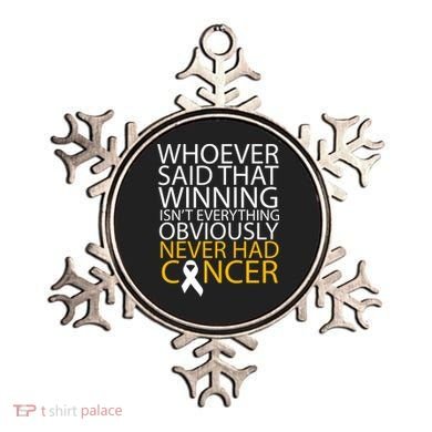 Cancer Winner Quote Ornament