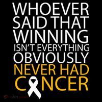Cancer Winner Quote Ornament thumb 1