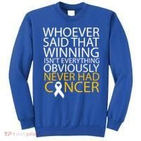 Cancer Winner Quote Sweatshirt thumb 0