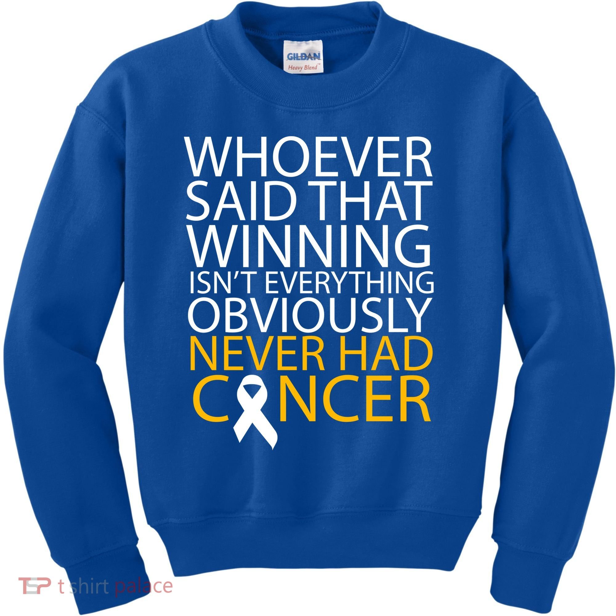 Cancer Winner Quote Kids Sweatshirt