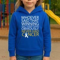 Cancer Winner Quote Kids Hoodie thumb 3