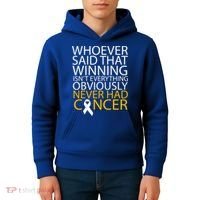 Cancer Winner Quote Kids Hoodie thumb 4