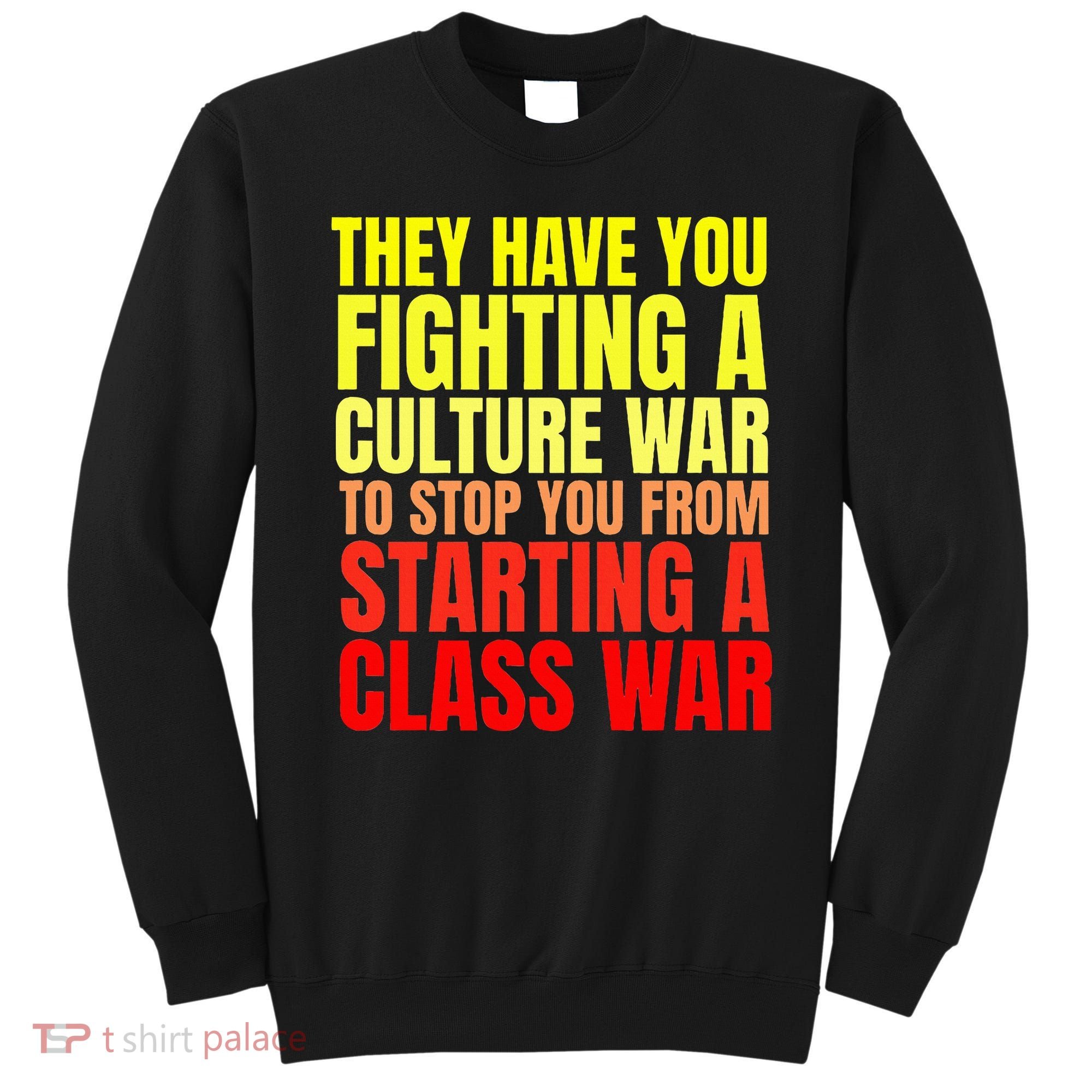 Class War Quote Anti Culture War Propaganda Radical Leftist Sweatshirt